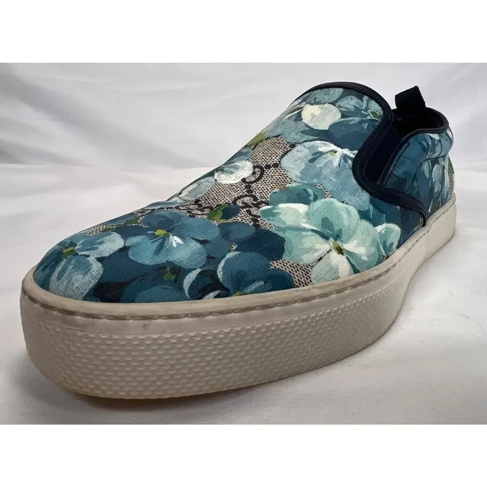 Gucci Supreme Canvas Slip-on US 6 Bloom Flower Print SPB-CA 355693